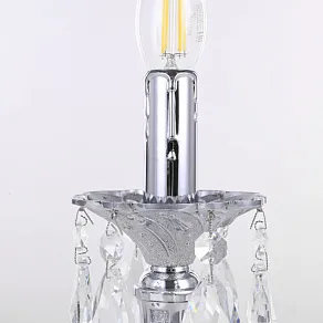 Настольная лампа декоративная Bohemia Ivele Crystal AL77 AL77200L/1-25 Ni