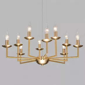 Подвесная люстра Eurosvet Cariso 60150/10 латунь