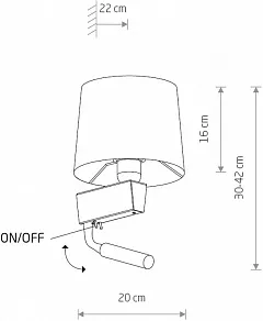 Бра с подсветкой Nowodvorski Chillin 8214
