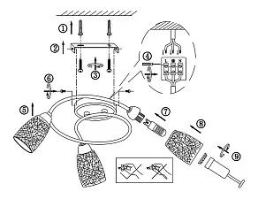 Потолочная люстра Globo Crash 56023-3