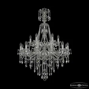 Подвесная люстра Bohemia Ivele Crystal 1415 1415/12+6/300/XL-114/2d Ni