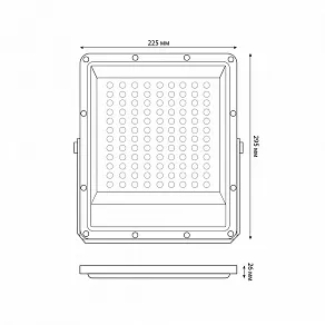 Настенно-потолочный прожектор Uniel ULF-F51D UL-00012759