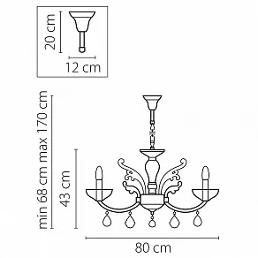 Подвесная люстра Osgona Boemia 717082