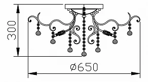 Потолочная люстра Maytoni Frost DIA760-08-B
