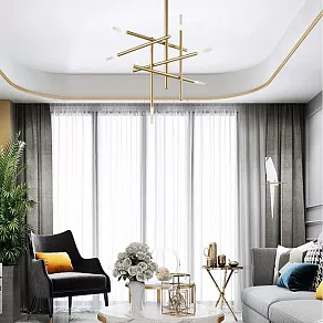 Люстра на штанге Imperiumloft Traverse Gold TRAVERSE01