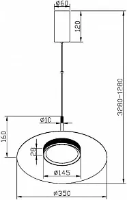 Подвесной светильник Maytoni Halo MOD041PL-L15B3K1