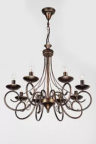 Подвесная люстра Eurosvet Provence 22404/8 черный с золотом