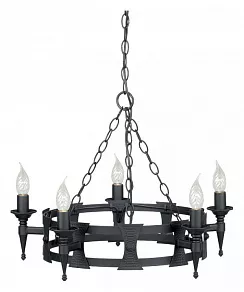 Подвесная люстра Elstead Lighting Saxon SAX5-BLK