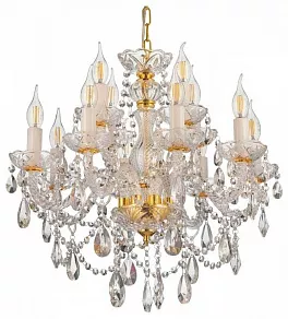 Подвесная люстра LUMINA DECO Eliza LDP 7026-8+4 SL+GD