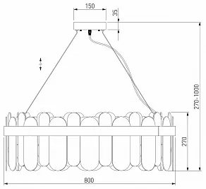 Подвесной светильник Bogate's Conte 1 333/10