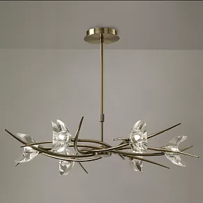 Люстра на штанге Mantra Eclipse Antique Brass 1471