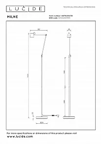 Торшер Lucide Milne 2767/12/31