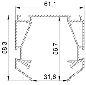 Профиль-держатель Lightstar Teta 505420