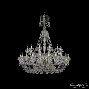 Подвесная люстра Bohemia Ivele Crystal 1409 1409/24+12/530/XL-170 G