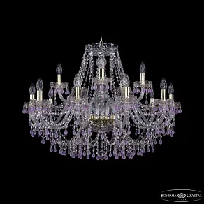 Подвесная люстра Bohemia Ivele Crystal 1410 1410/10+5/300 G V7010