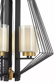 Подвесная люстра LUMINA DECO Canti LDP 1244-5 BK+MD