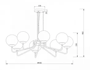 Подвесная люстра Freya Moricio FR5140PL-08GB
