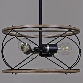 Подвесная люстра ILLUMICO WOOD IL1008-3P-05 BK WOOD