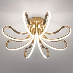 Потолочная люстра Eurosvet Lilium 90079/8 сатин-никель 80W