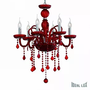 Подвесная люстра Ideal Lux Giudecca GIUDECCA SP6 ROSSO