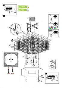 Потолочная люстра Globo Sonora 68550-4