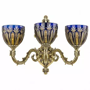 Бра Bohemia Ivele Crystal 7101 1 7101B15/3/210 GB P1 U Amber-Blue/H-1I