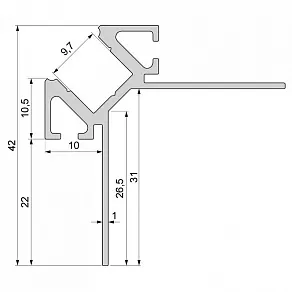 Профиль накладной Deko-Light EV-02-08 975351