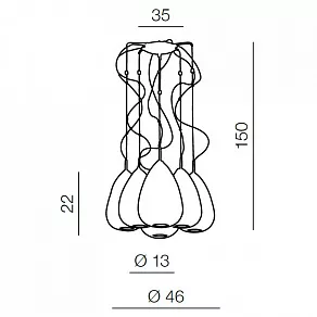 Подвесная люстра Azzardo Mirage 6 AZ0157