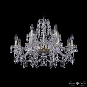 Подвесная люстра Bohemia Ivele Crystal 1403 1403/8+4/240 G