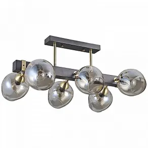 Люстра на штанге ILLUMICO  IL9736-6CSQ-79 BK AB