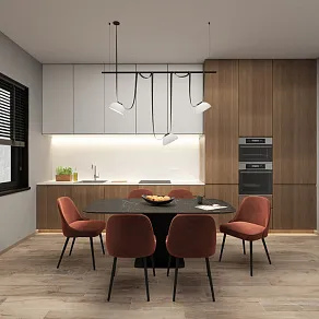 Накладной светильник Denkirs Belty Flow DK5660-WH+BK