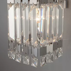 Бра Eurosvet Barra 10100/1 хром/прозрачный хрусталь Strotskis