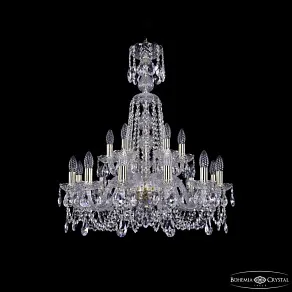 Подвесная люстра Bohemia Ivele Crystal 1402 1402/12+6/240/XL-77 G