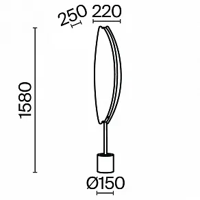 Торшер Maytoni Breeze MOD281FL-L33BS3K