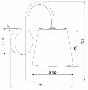 Бра Eurosvet Pearl 101013 латунь/перламутр