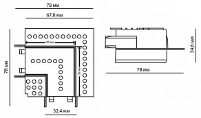 Соединитель угловой L-образный для треков Novotech Smal 135220