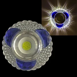 Встраиваемый светильник Reluce  42240-9.0-001PL MR16+LED3W CL/BL