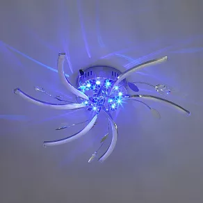 Потолочная люстра Eurosvet Windmill 90125/6 хром 45W