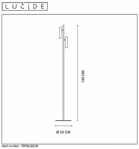Торшер Lucide Philon 79781/10/30 Торшер Lucide Philon 79781/10/30