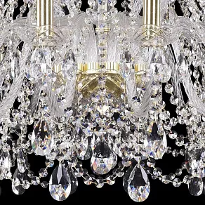 Подвесная люстра Bohemia Ivele Crystal 1411 1411/16+8/360/G