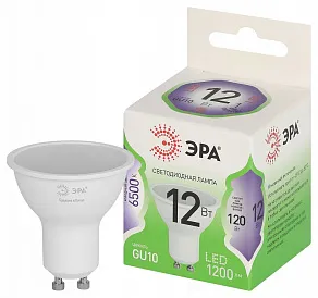 Лампа светодиодная Эра Green Line GU10 12Вт 6500K LED MR16-12W-865-GU10 GL