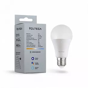 Лампа светодиодная с управлением через Wi-Fi Voltega Wi-Fi bulbs E27 9Вт 2700-6500K 2429