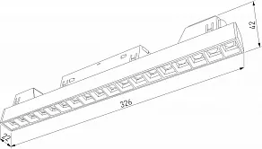 Встраиваемый светильник Elektrostandard Slim Magnetic a064530
