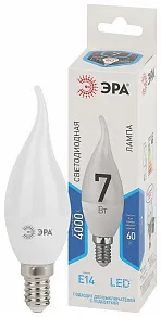 Лампа светодиодная Эра Стандарт E14 7Вт 4000K LED BXS-7W-840-E14