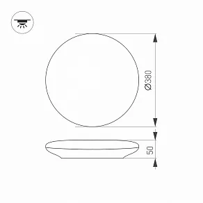 Накладной светильник Arlight CL-FRISBEE 030108