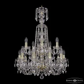Подвесная люстра Bohemia Ivele Crystal 1402 1402/10+5/195/XL-81/2d G