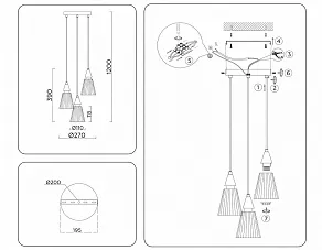 Подвесной светильник Ambrella Light LH LH58112