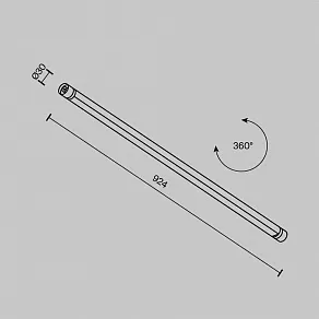 Модульный светильник Maytoni Basis C147CL-L900-24W3K-B