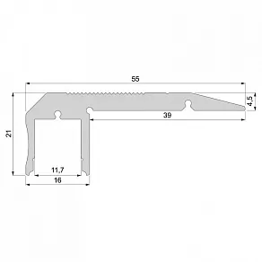 Профиль накладной Deko-Light AL-02-10 970524