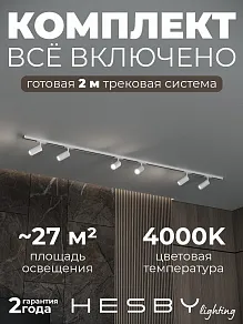 Комплект трековый Hesby Lighting Skylite №3 HSBL_kompl_S003_NI2W4K